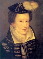 copy of a French miniature of Mary, painted c1565